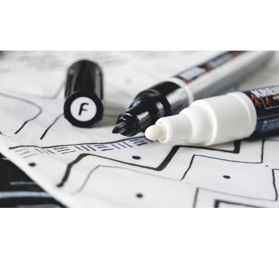 KREUL Textile marker opaque "Black & White"