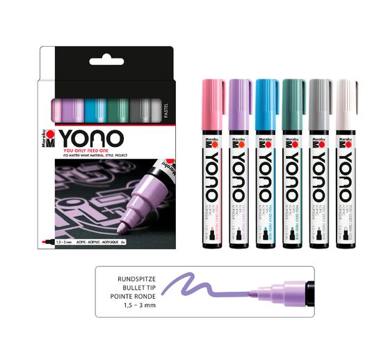 Set de marqueurs Marabu YONO « PASTEL »