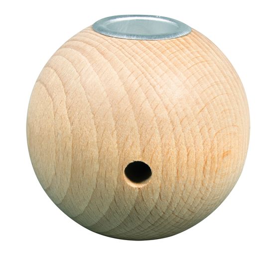 Bougeoir « Boule en bois », Ø 7 cm