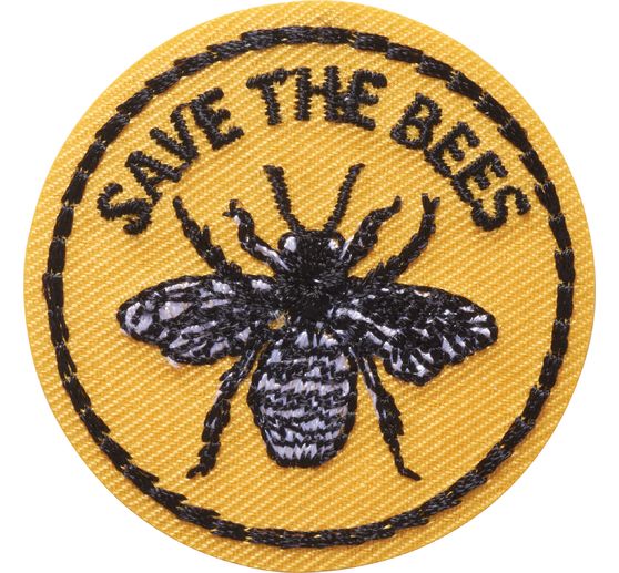 Iron on applique "Save the Bees"