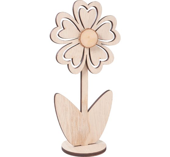 Fleur en bois VBS « Lola »