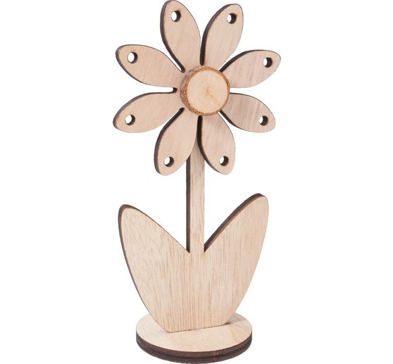 Fleurs en bois VBS, 2 pc.