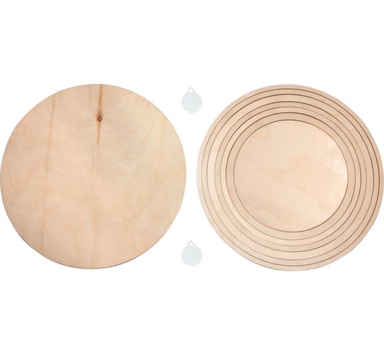 Set houten borden/ringen