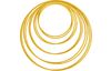 Metalen ring "Cirkel", Goudkleur, set van 10