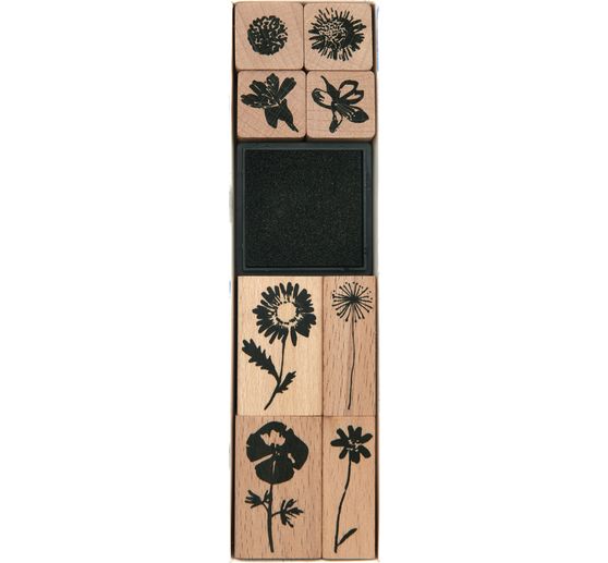 Stempel set XL "Wilde bloemen"