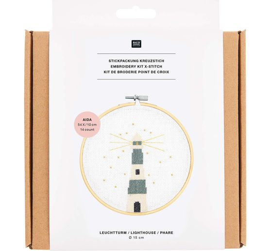 Rico Design embroidery pack picture lighthouse