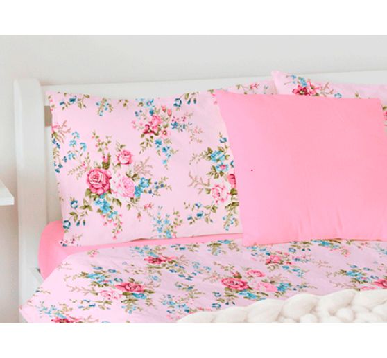 Motief stof linnen look "Scraper-Rose"