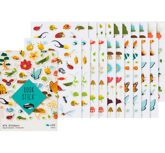 Sticker-Book "Happy Nature" 674 pieces