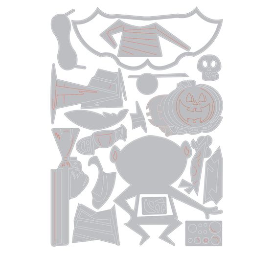 Sizzix Thinlits Stanssjabloon "Trick or Treater by Tim Holtz"