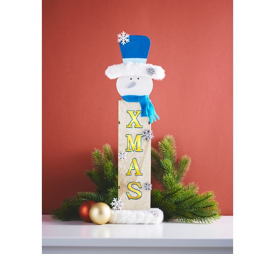 Décoration à poser VBS « Bonhomme de neige », éclairage inclus