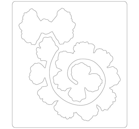 Gabarit d'estampe Sizzix Bigz « Cabbage Rose »