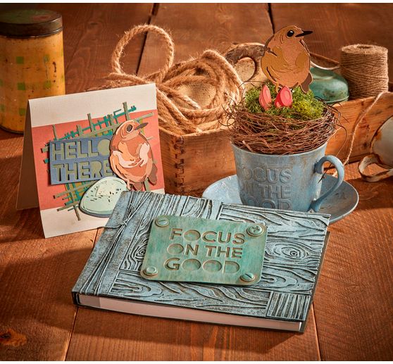 Sizzix Thinlits ponssjabloon "Bird & Egg Colorize by Tim Holtz"