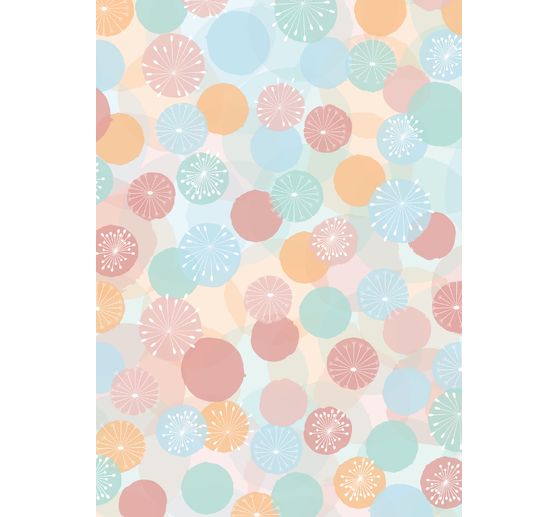 Papier cartonné à motifs « Pompons »