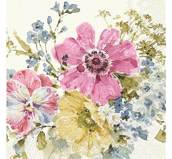 Serviette « Beau bouquet de fleurs »