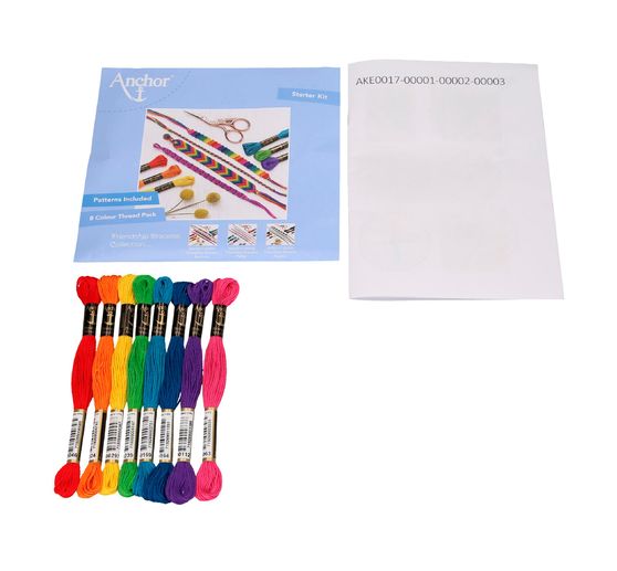 Kit débutants Anchor « Bracelets brésiliens arc-en-ciel »