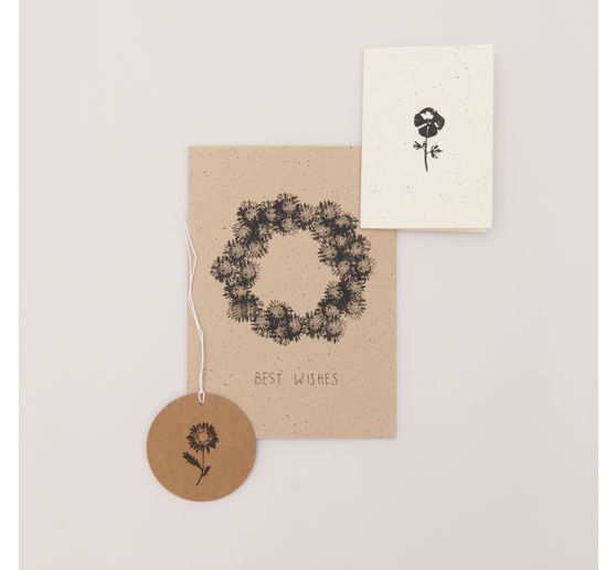 Stempel set XL "Wilde bloemen"