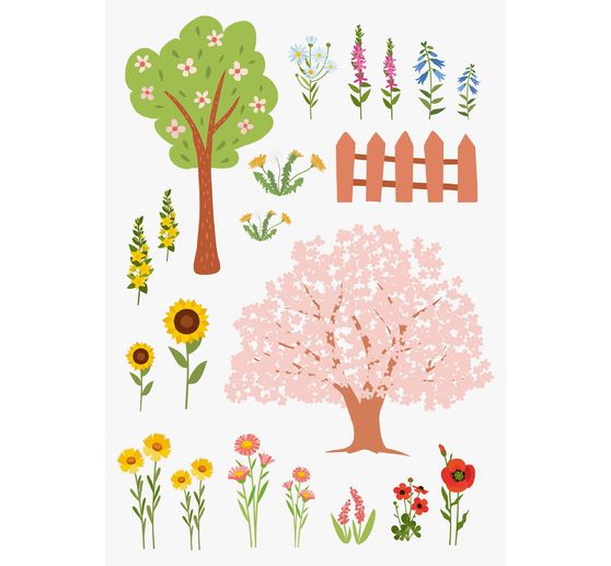 Raamsticker "Tuin"