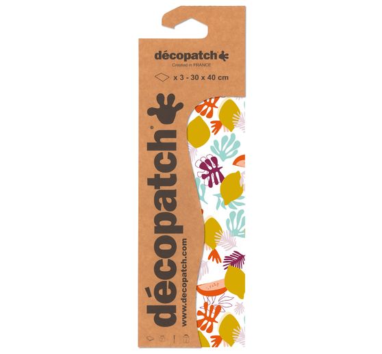 Décopatch paper "Lemons and leaves"