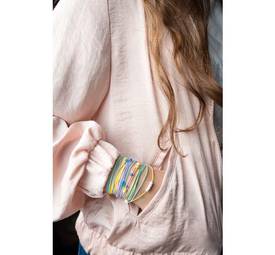 Rubber koorden "Pastel", set van 4