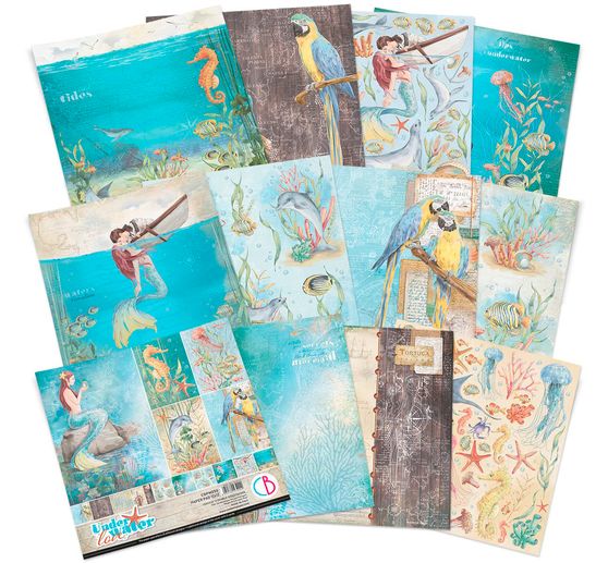 Scrapbook paper "Underwater Love"