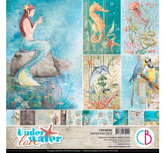 Papier scrapbooking « Underwater Love »