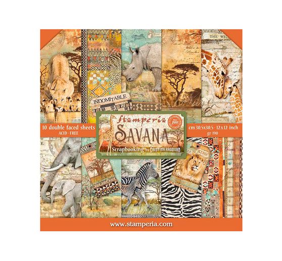 Scrapbook blok "Savana"