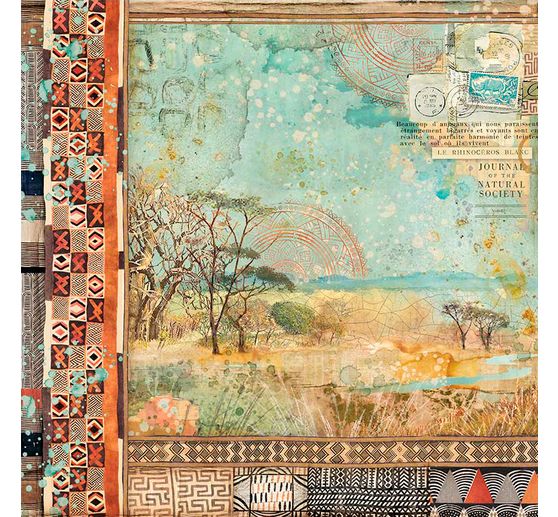 Scrapbook blok "Savana Backgrounds"