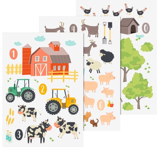 Stickers de fenêtre « Ferme »