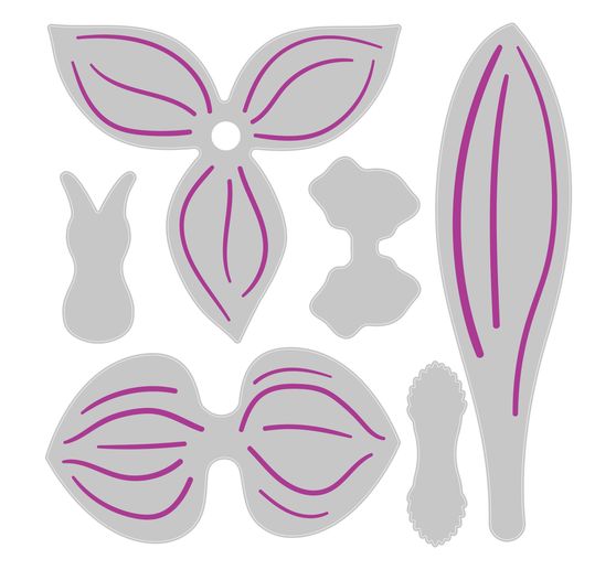 Sizzix Thinlits ponssjabloon "Orchid"