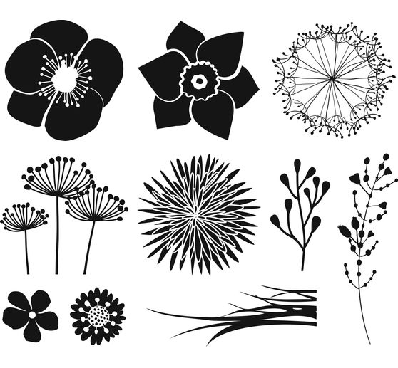 Stempel-Set "Blumen"