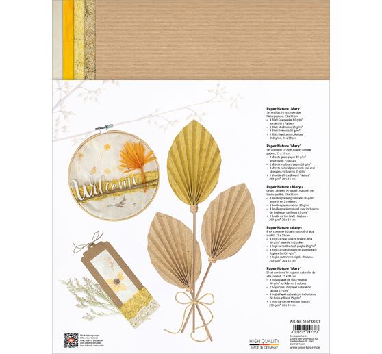 Natuurlijk papier "Mary"