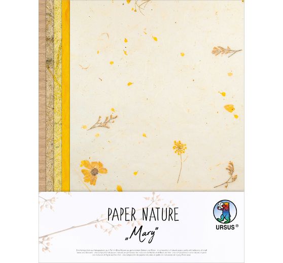 Natuurlijk papier "Mary"