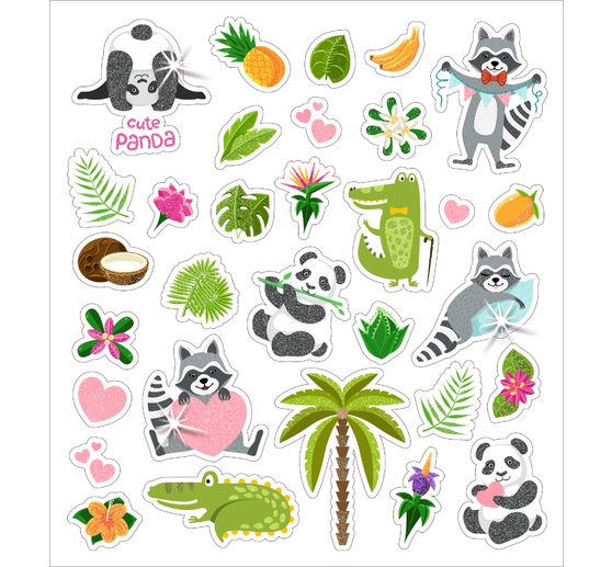 Glitter sticker "Animals"