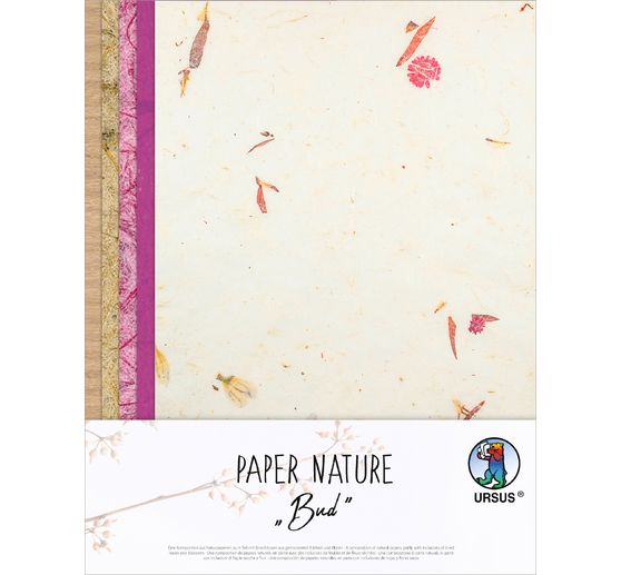 Natuurlijk papier "Fuchsia"