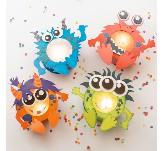Mini lampjes set "Monster"
