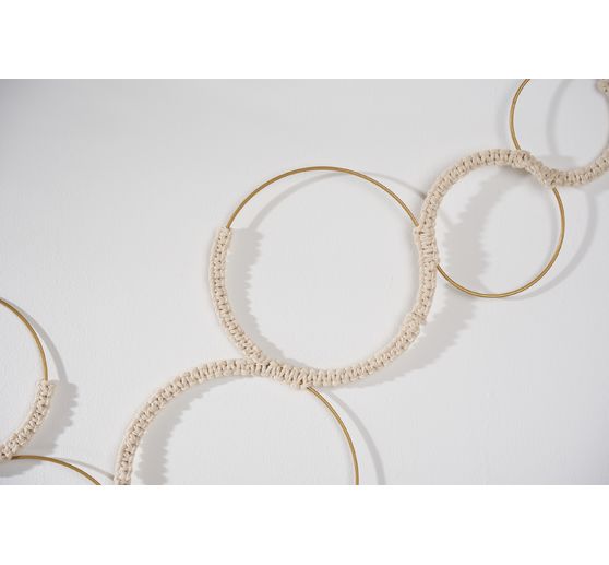 Metalen ring "Cirkel", Goudkleur, set van 10