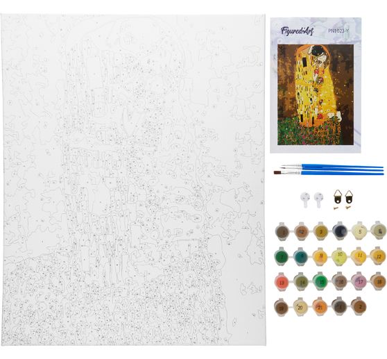 Peinture au numéro « Klimt - Le baiser »