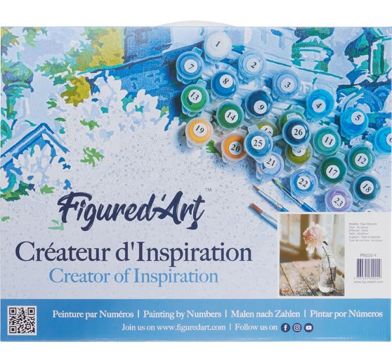 Painting by numbers "White flower"