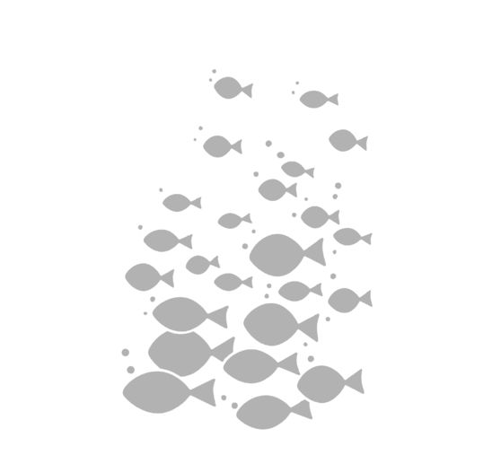 Stencil "Shoal of fish"