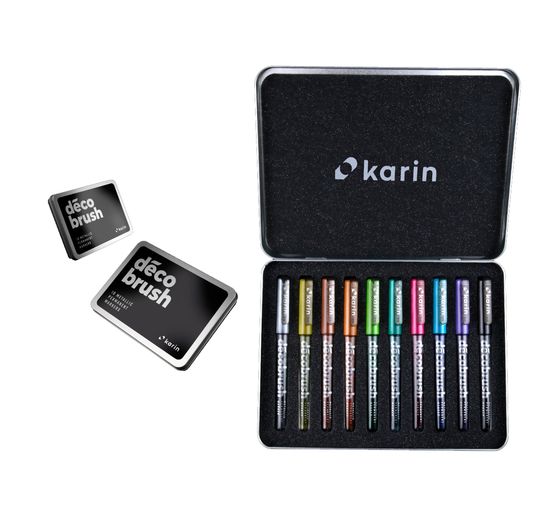Karin Decobrush Metallic, 10 kleuren set