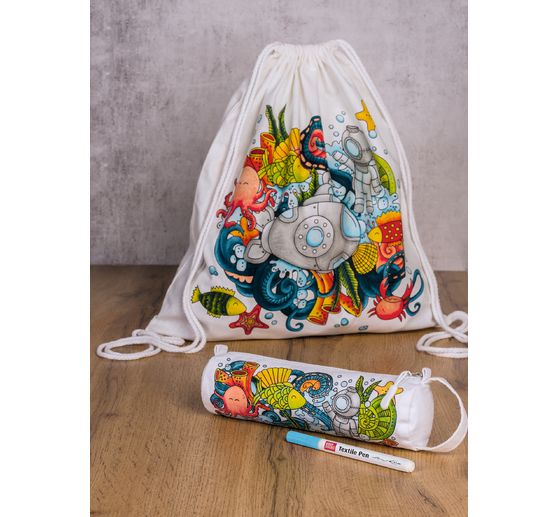Craft set sports bag and pencil case "Seaworld"