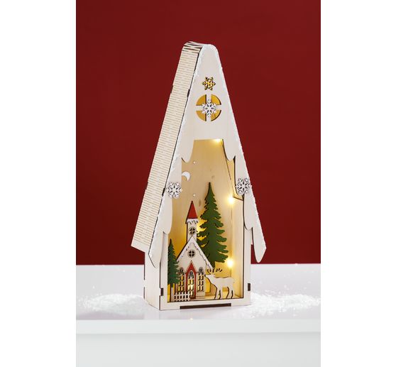 VBS Lichtertanne mit Winterszene, inkl. LED
