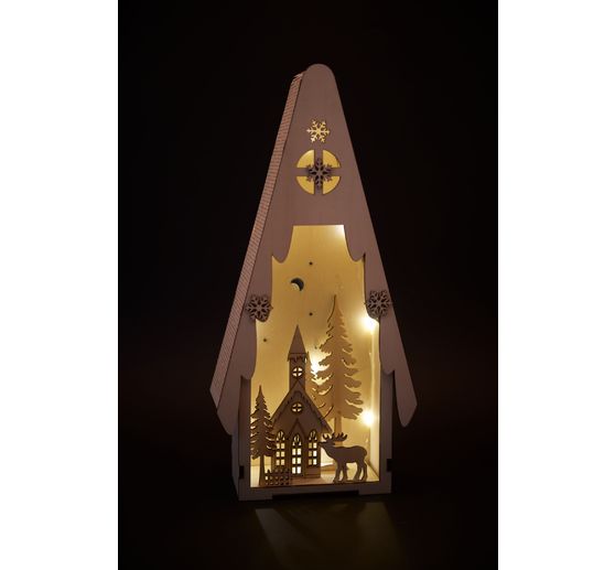 VBS Lichtertanne mit Winterszene, inkl. LED