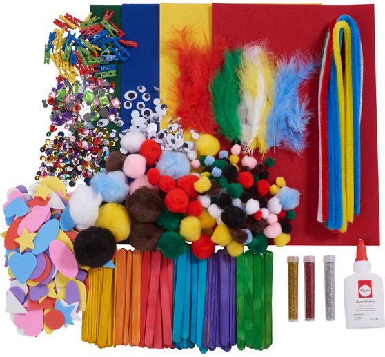 Mega craft box, approx. 1,200 parts