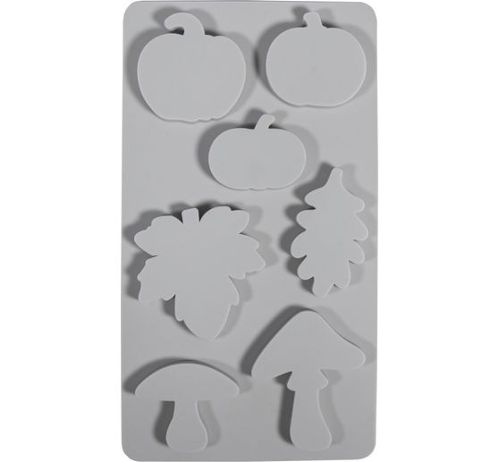 Moule en silicone « Citrouille, champignon, feuille » 