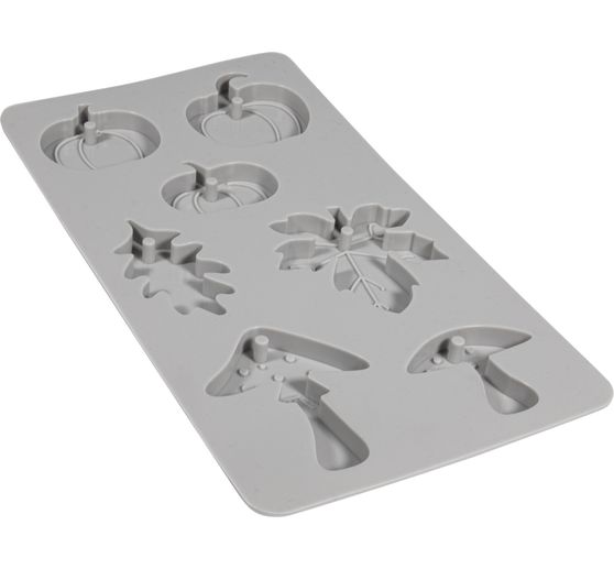 Moule en silicone « Citrouille, champignon, feuille » 