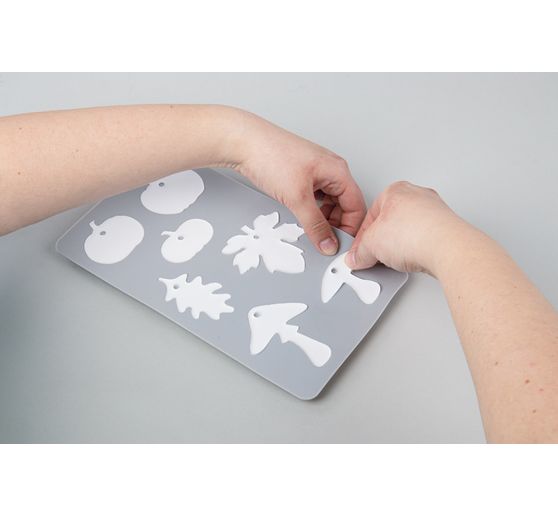 Moule en silicone « Citrouille, champignon, feuille » 