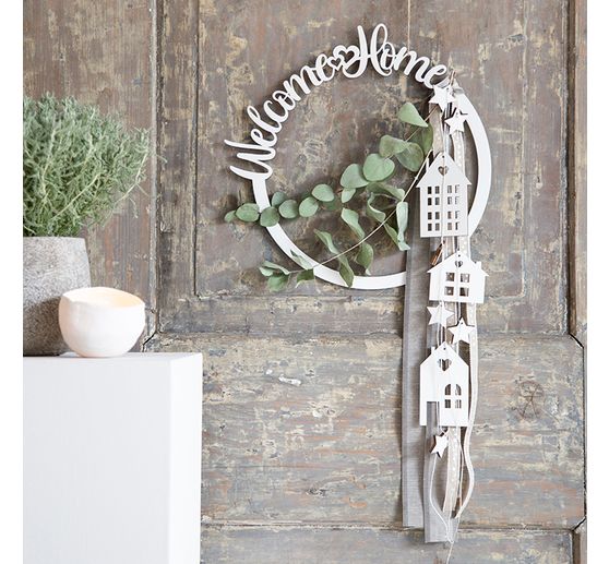 Houten ringset "Welcome Home"