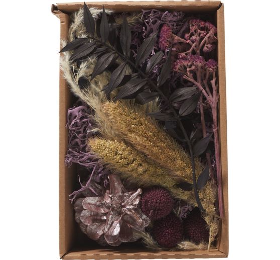 Gedroogde bloemen potpourri set "Lila"