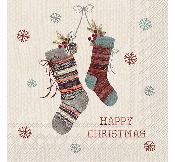 Servet "Happy Christmas Socks"